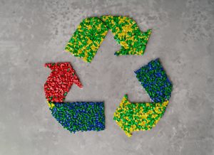 Recycling - plastic granules